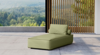 Chaiselongue Sezlong Polsterliege SUMMER wetterfester Stoff NXL Lima