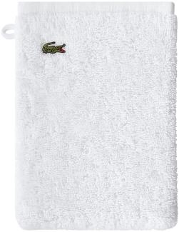 Lacoste Frottier Handtücher Lecroco|Waschhandschuh 15x21 cm| blanc