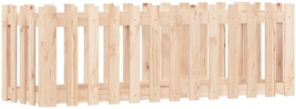 vidaXL Hochbeet Lattenzaun-Design 150x50x50 cm Massivholz Kiefer 832492