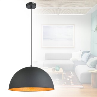 Hängelampe Esszimmer Hängeleuchte Küche Pendelleuchte schwarz gold Küchenlampe