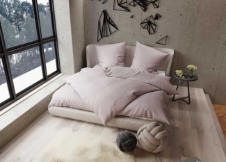 TENCEL™ Lyocell Bettwäsche rosé Garnitur 200x200 + 2x 80x80
