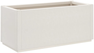 vidaXL Pflanzkübel Weiß 80x36x35 cm PP 368776