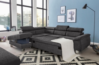 COTTA Ecksofa Komaris L-Form, B: 249 cm, mit Kopfteilverstellung, optional Bettfunktion, Bettkasten & Licht