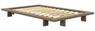 Karup Design Bettgestell JAPAN BED Bodenbett, Holzrahmen, Futonbett, Jugendbett, Holzbett, Massivholzbett mit Lattenrost, Kiefer massiv, Bett ohne Kopfteil