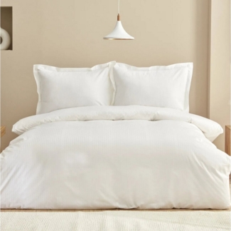 Karaca Bettwäsche Karaca Home Uniq 100% Baumwolle Satin Einzel Bettbezug Set, Weiß