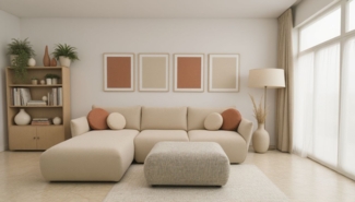 DOMO. collection Ecksofa 800 022, Modulsofa in L-Form mit Taschenfederkern und attraktiver Biese-Naht, Sofa, Polsterecke, Eckcouch 276 x 168 x 79 cm (BxTxH), beige