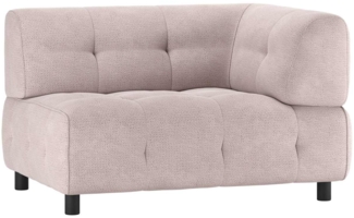 Modulsofa Louis aus Chenille Rechts, Rosa