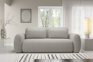 Sofa 3-Sitzer mit Schlaffunktion GASTON in Stoff Puente Sandgrau