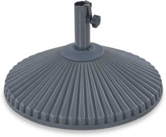 LECO Kunststoff-Schirmständer für Sonnenschirme, Polypropylen Anthrazit/Schwarz, Ø 59 cm