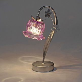 formano LED Tischleuchte Frühlingszeit, mit Timerfunktion, Rosa, Motiv: Blume, Höhe: 31cm