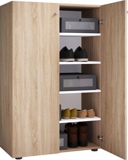 VCM Schuhschrank Lona 917825 Sonoma-Eiche H. 110 x B. 70 x T. 39 cm