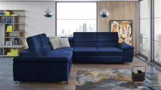 Ecksofa Cotere 2E2, Farbe: Magic Velvet 2216 + Magic Velvet 2216 + Magic Velvet 2240