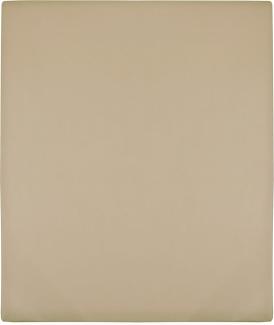 vidaXL Spannbettlaken Jersey Taupe 180x200 cm Baumwolle 136228