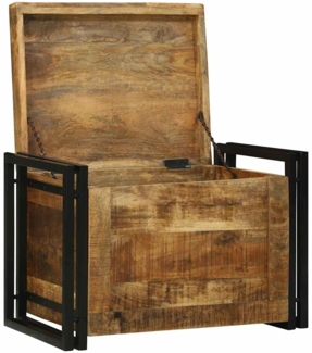 vidaXL Aufbewahrungsbox mit Speicher 60 x 40 x 41 cm Massivholz Mango 4016751