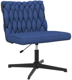 vidaXL Bürostuhl Drehbar Blau Stoff 4105405