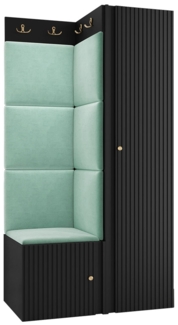 Garderoben-Set Kirtan Slim XXV (Farbe: Schwarz, Manila 11)