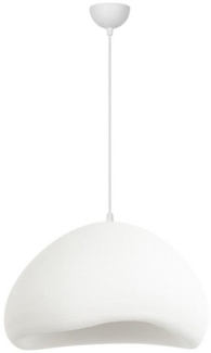 Opviq Kronleuchter Design Leuchte, Höhenverstellbar, Abhängig vom Leuchtmittel, Design Pendelleuchte Weiß – Fiberglas-– 1-, 2- oder 3-flammig wählbar