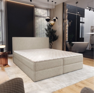 Masseno Boxbett PELLIO 180x200 cm mit Bonell Matratze und Topper