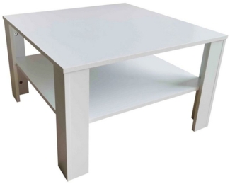 HTI-Living Wohnzimmertisch Sofatisch 48 x 48 cm Nina Weiß (Stück, 1-St, 1 Sofatisch), Couchtisch quadratisch