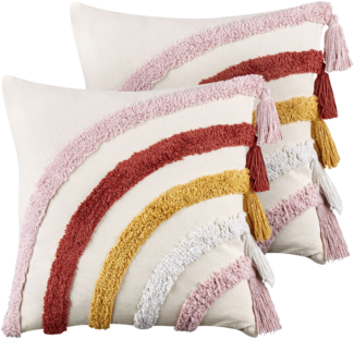 Kissen 2er Set Für Kinder RAINSTAR Baumwolle 45 x 45 cm Bunt