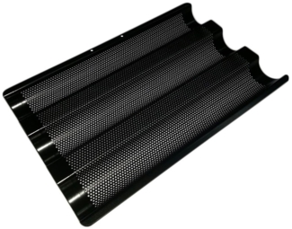 Neustanlo | Baguette Backform | Antihaft-Beschichtung | Baguetteform | hitzebeständig bis 230°C | ideal für knusprige Baguettes
