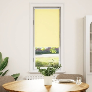 vidaXL Verdunkelungsrollo Gelb 50x175 cm Stoffbreite 45,7 cm Polyester 4012054
