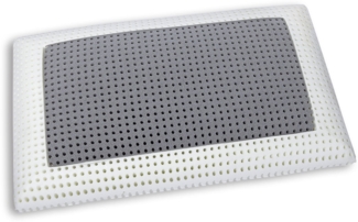 Dmora Set mit 4 Kopfkissen Prezzemolo, Bettkissen, Ergonomisches Produkt, Schlafzimmerkissen, Made in Italy, 70x40 h14 cm, Weiß