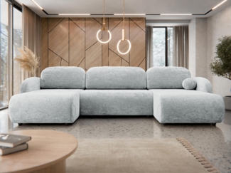 Wohnlandschaft Drinoz U (Farbe: Sereno 692)