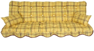 Kühnemuth Auflagekissen Auflagen Set für Hollywoodschaukeln Sitzkissen 180x50 Design 110