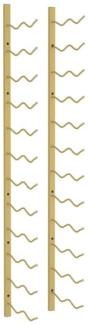 vidaXL Wand-Weinregal für 24 Flaschen Golden Eisen 340884