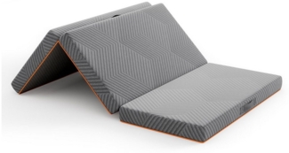 Klappmatratze 3-teilige Faltmatratze Gästematratze in grau, Vesgantti, mit waschbarem Bezug, Gel Schaumstoff Matratze