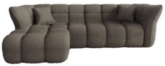 Sofa Dreams Loungesofa Santander L Form kurz Eck Couch, Ottomane 4-Sitzer Stoffbezug
