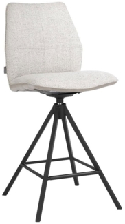 Tresenstuhl Franky, Polyester, Grau, 47 x 102 x 57 cm