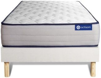 Actiflex form matratze 80x200cm + Bettgestell mit lattenrost , Härtegrad 4 , Latex und Memory-Schaum , Höhe : 22 cm