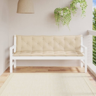 vidaXL Gartenbank-Auflagen 2 Stk. Beige 180x50x7 cm Oxford-Gewebe 361719