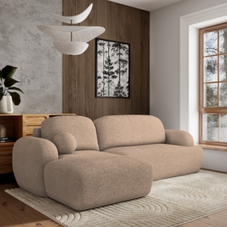 Masseno Ecksofa MODENZA mit Schlaffunktion L-Form, Sofa mit Bettkasten