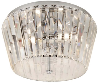 Deckenleuchte, Chrom, Kristallglas, 40 cm, TIARA