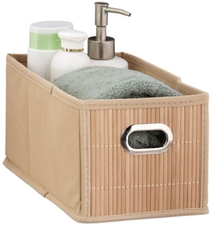 5 x Aufbewahrungskorb Bambus natur