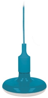 E27 Stylische LED Hängelampe Hängeleuchte Pendelleuchte Lampe 18W 1620lm Blau Neutralweiß inkl. Fassung 1 Meter in Schwarz