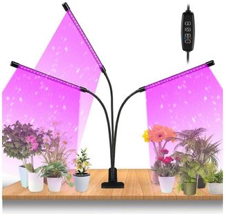 Clanmacy Pflanzenlampe 30W/40W LED Pflanzenlicht mit 10 Helligkeitsstufen Wachstumslampe