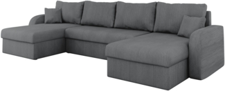 Ecksofa Kristofer U Cord (Farbe: Poso 22)