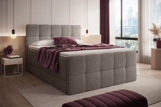 wonello Boxspringbett Madison 2, mit Bettkasten, Taschenfederkern-Matratzen und wonello premium Topper