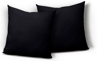 One Home Kissenbezüge Uni Jersey, (2 Stück), mit Reißverschluss