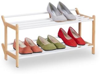 Bambus Schuhregal für 6 Paar Schuhe