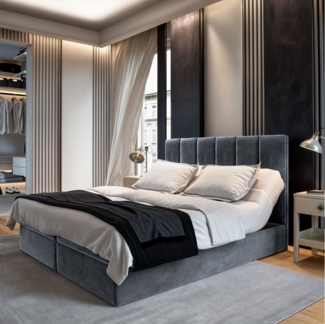 Masseno Boxbett BARINO 140x200 cm mit Bonell Matratze und Topper