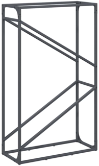 vidaXL Brennholzregal Anthrazit 60x25x100 cm Kaltgewalzter Stahl 864329