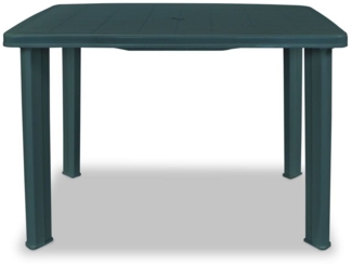 vidaXL Gartentisch Grün 101 x 68 x 72 cm Kunststoff 43593
