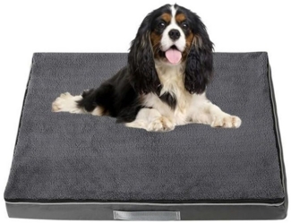 STILVORA Tierbett 75X50X10 Hundebett abnehmbares Katzenbett,Memory Foam-Füllung, Baumwollsamt und Oxford-Stoff, Hundesofa Hundekissen Hundekorb Abnehmbar waschbar Kleine Mittelgroße