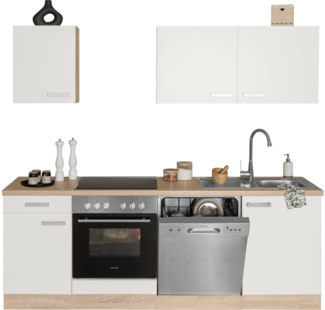 OPTIFIT Küchenzeile Leer Breite 210 cm, mit Hanseatic-Geräten, wahlweise mit Geschirrspüler