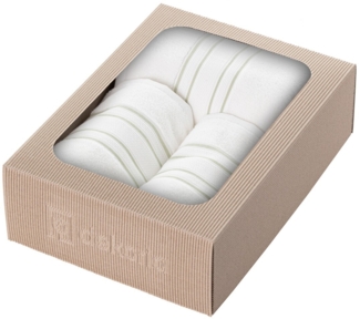 Dekoria Handtuch-Set Gunnarr 3 Stck. creamy white green